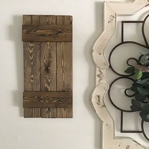 Set of 2 Handmade wood shutters